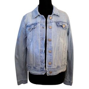 Ashley By 26 International Light Blue Denim Jacket. Size: S